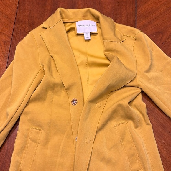 Carolina Belle Jackets & Blazers - Carolina Belle Faux Suede Blazer, mustard Yellow, S, NWOT